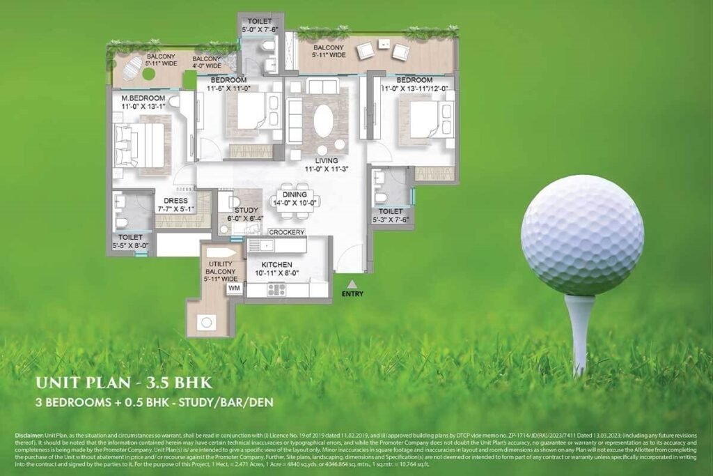 M3M-Golf-Hills-3.5-BHK-1902-Sq.Ft_-1024x683