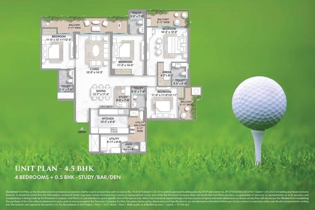 M3M-Golf-Hills-4.5-BHK-2630-Sq.Ft_-1024x683