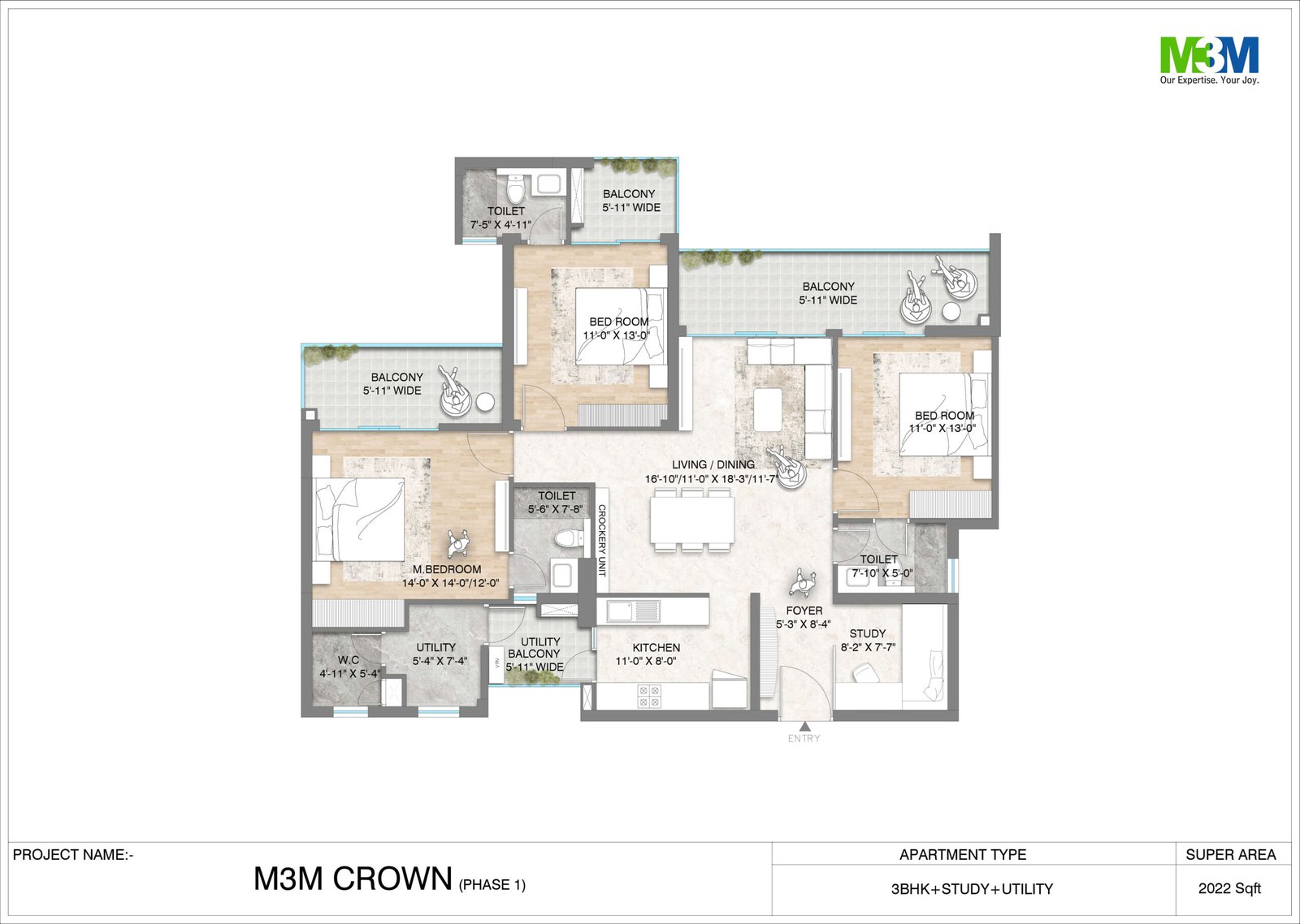 3.5BHK - 2022